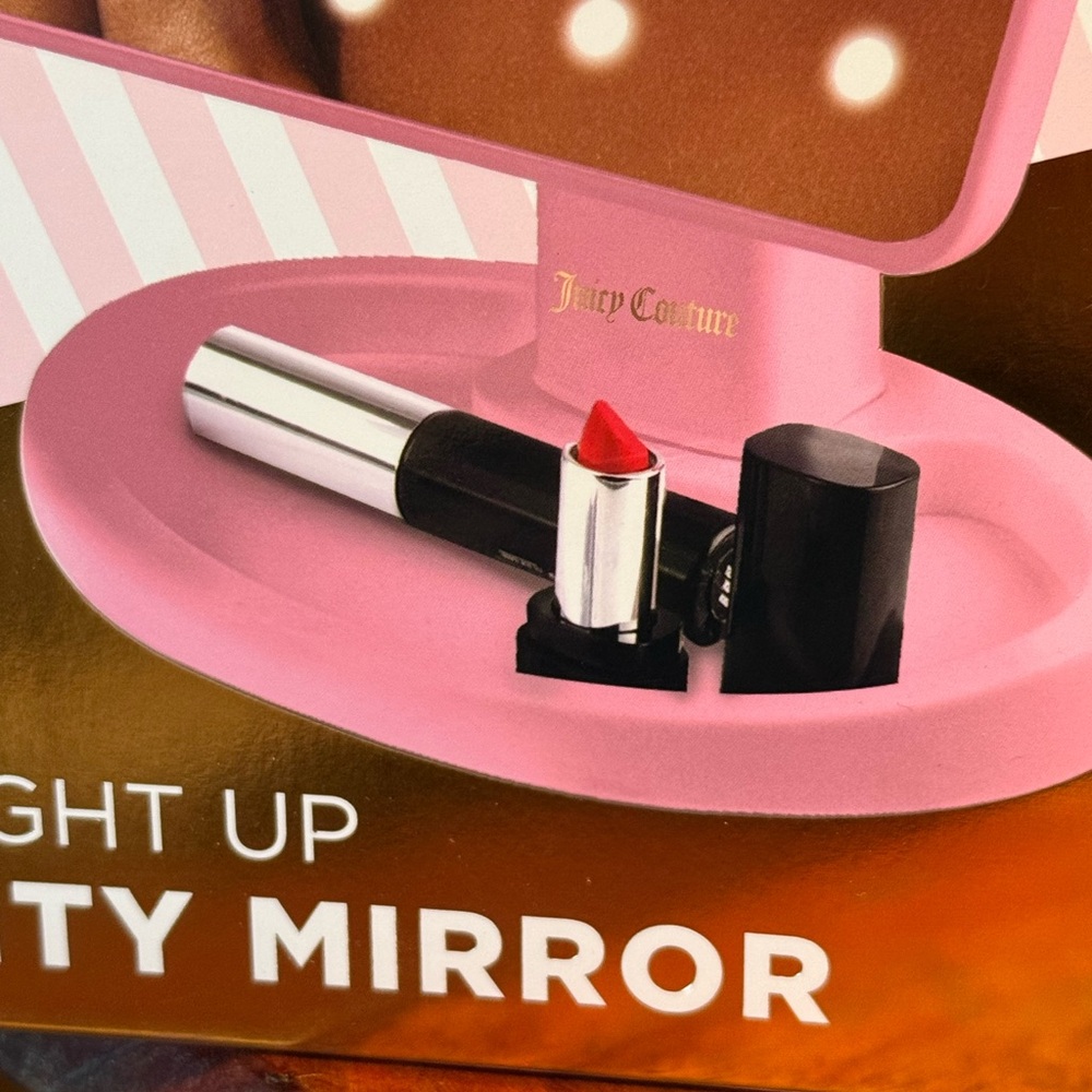 Juicy Couture NWT Pink LED Light Up Full Tilt Vanity Mirror (JC33) - Picture 4 of 7